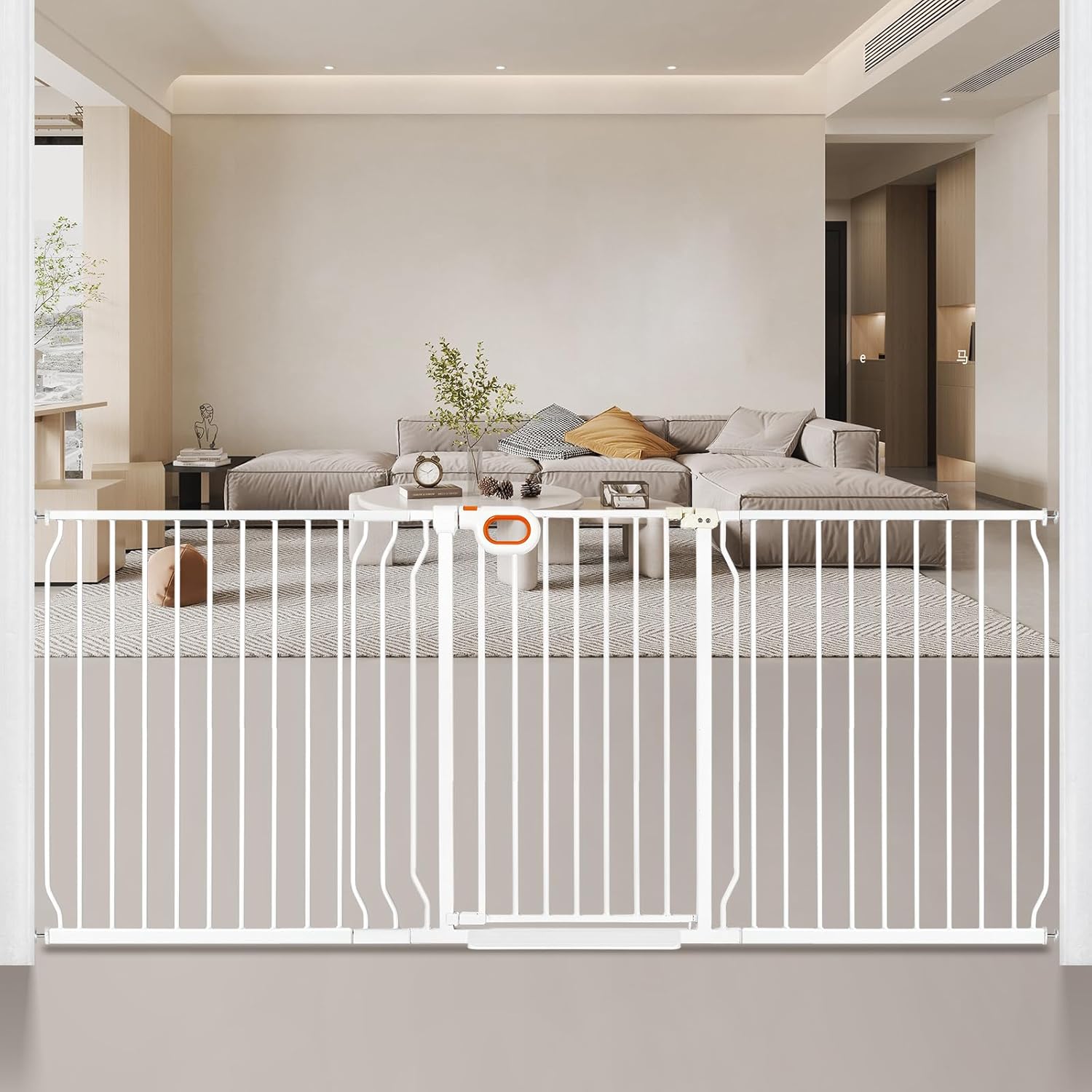 Extra Tall Wide Baby Gate for Stairs and Doorways, 37.4 in