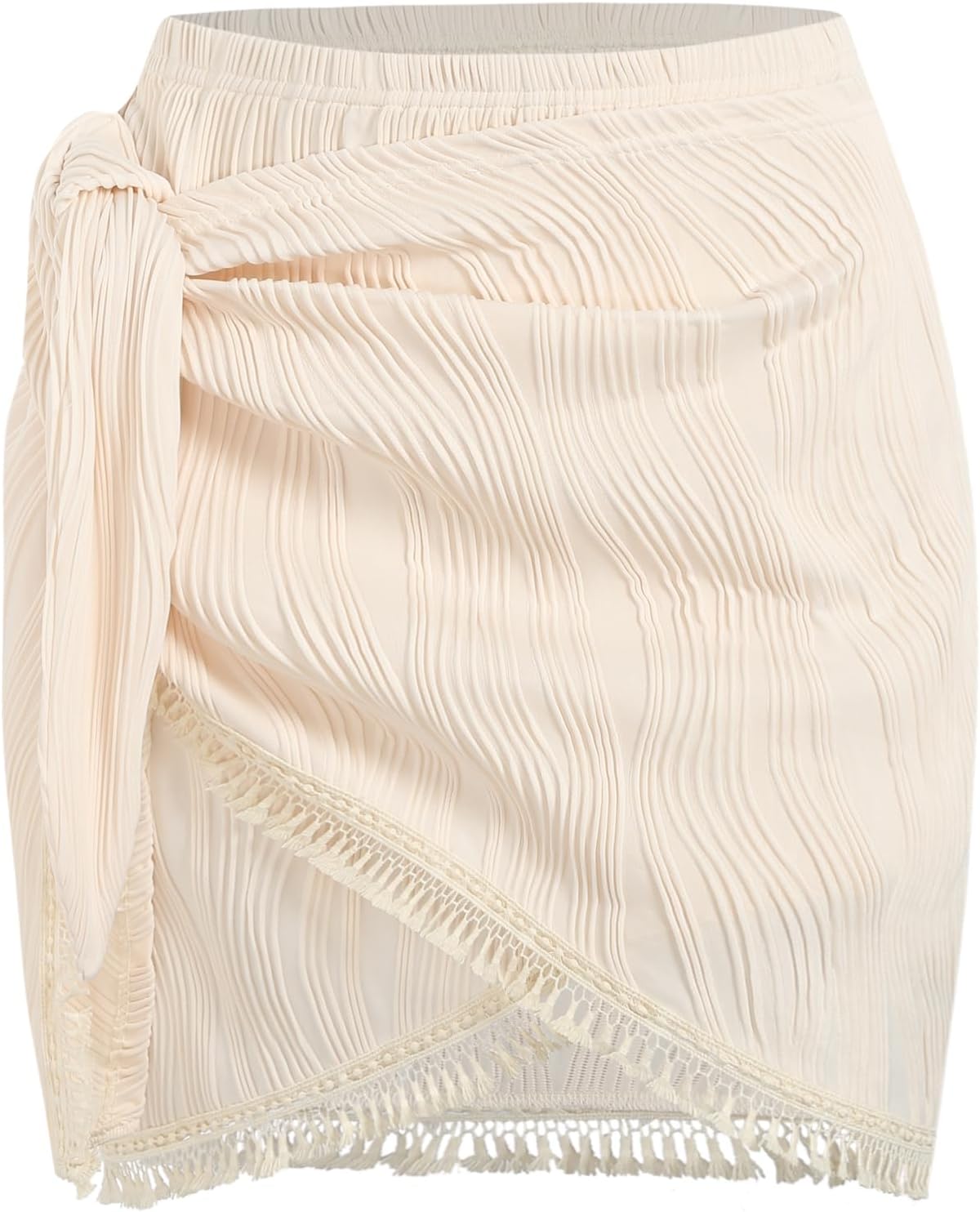 ZAFUL Slit Skirt for Women - Boho Print Casual Beach Mini Skirt