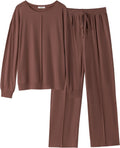 Ekouaer Pajama Sets for Women 2 Piece Lounge Sets - Cozy (Style 8KYY)