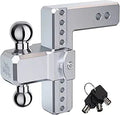 RENO Adjustable Trailer Hitch 8in Rise/Drop Ball Mount - Strong 18,500