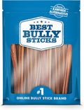 Best Bully Sticks 12 in Thin Bully Sticks for Dogs - Natural Chew