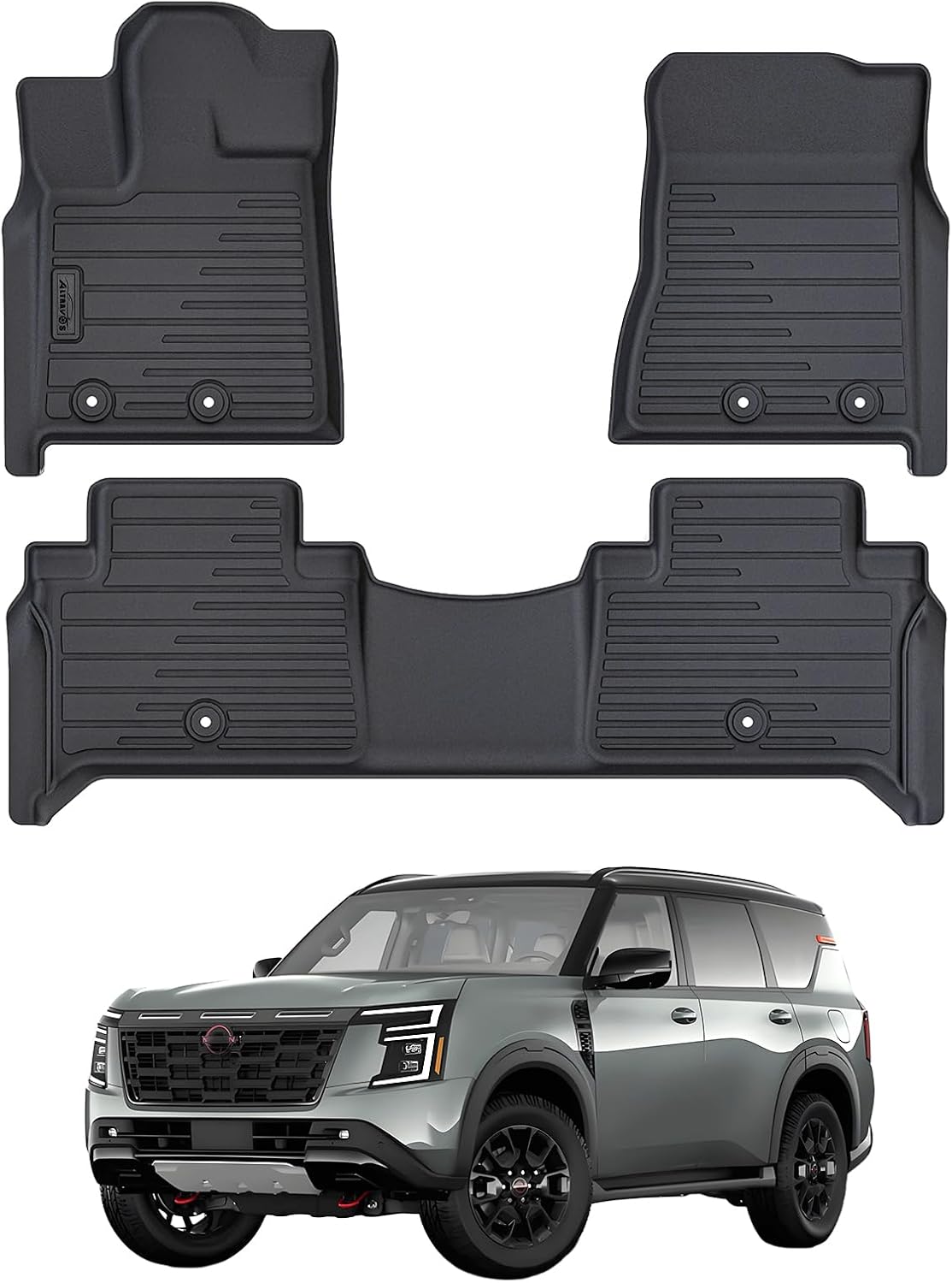 Custom Fit 2 Rows Floor Mats for 2025 Nissan Armada Models