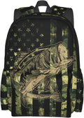 Camo Backpack Bookbag for School Travel Hiking and More