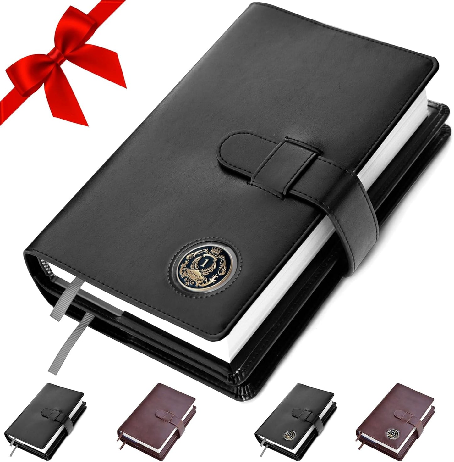 GALILEO Double AA Big Book Cover with Medallion Holder Gift