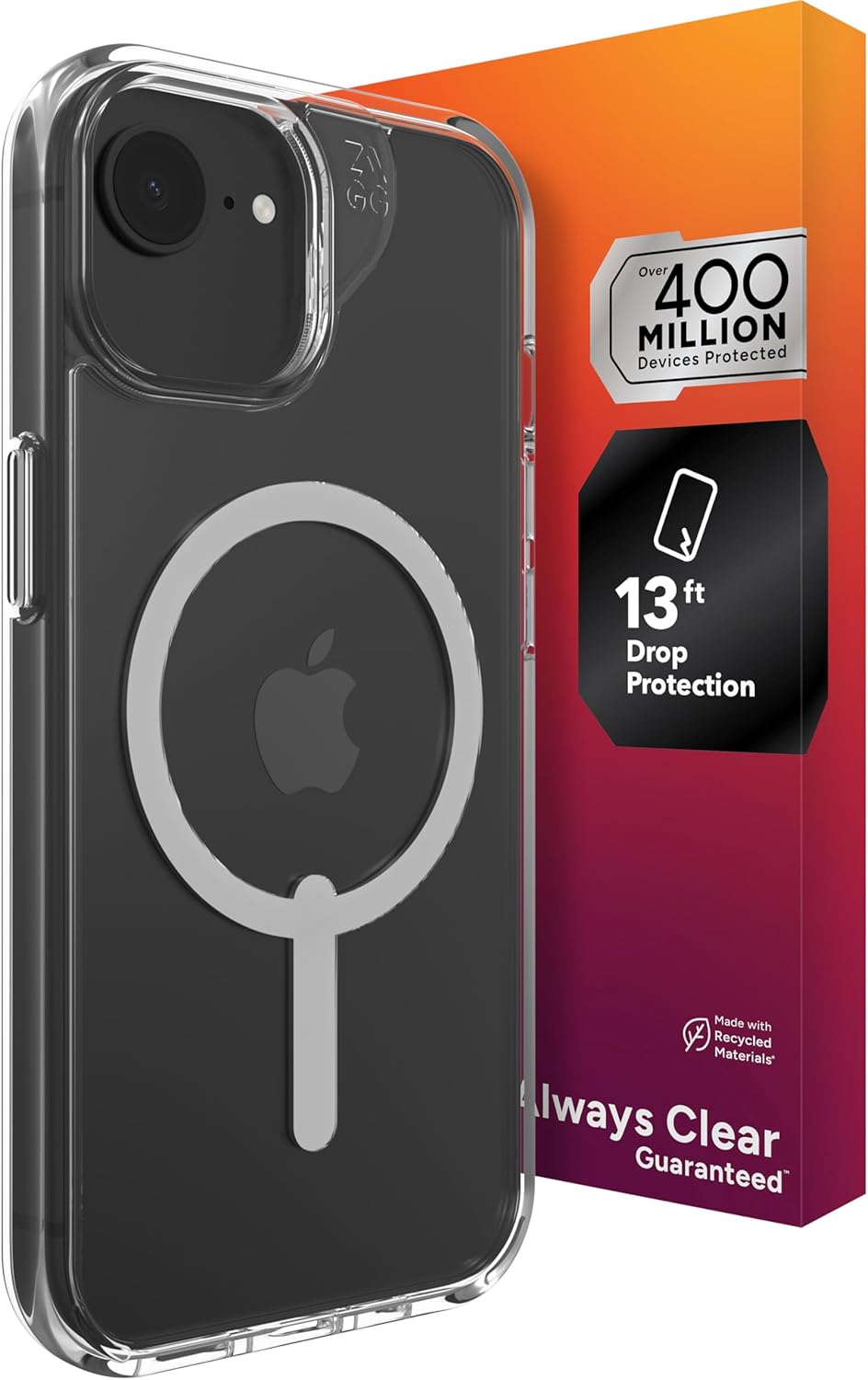 ZAGG Crystal Palace Snap Case for iPhone 16e/15/14/13 - Clear
