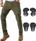 CTBQiTom Motorcycle Pants for Men Motocross - Slim Stretch CE Armor