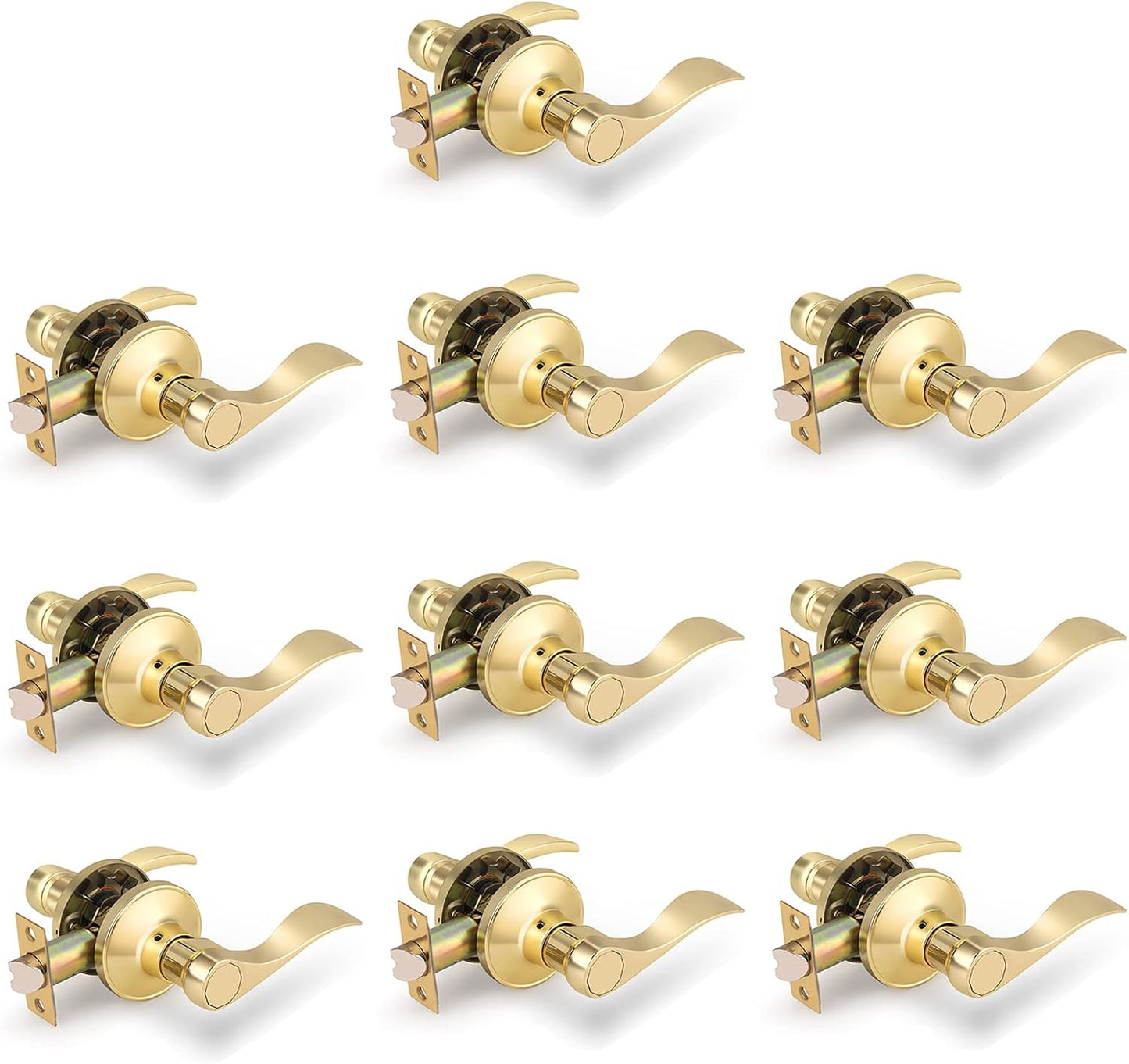 Gobrico Drop/Wave Hall and Closet Door Locks for Interior Use