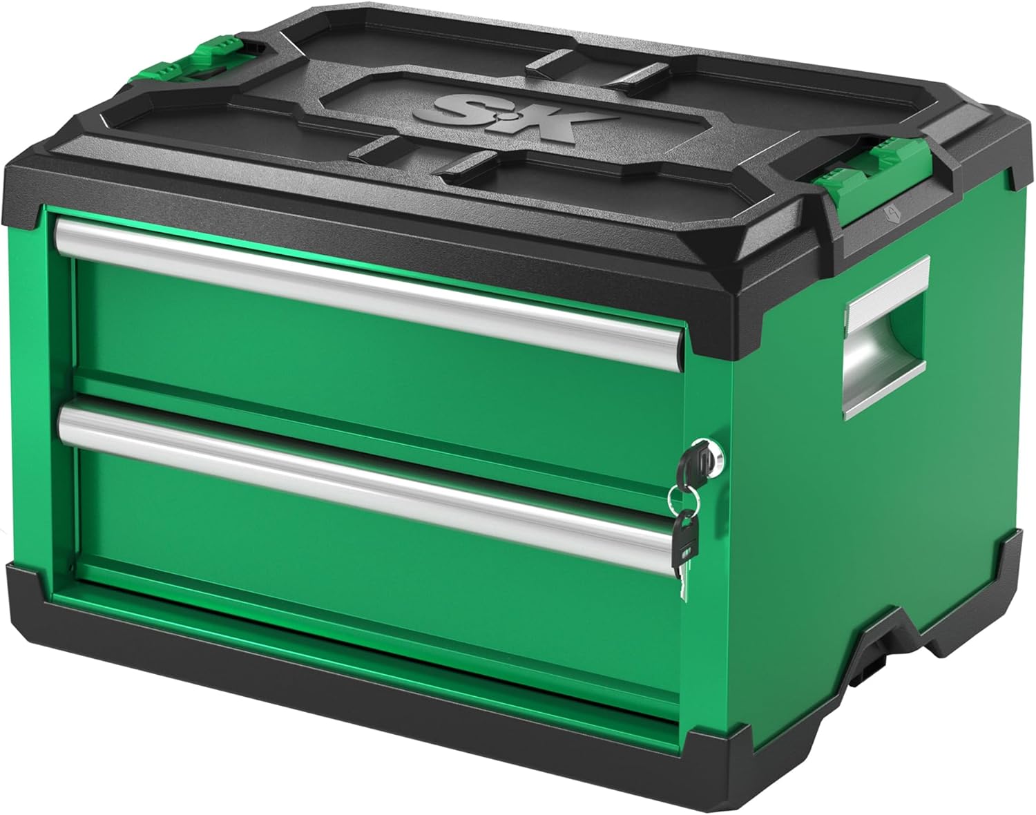SK Modular Stackable Storage Tool Box with Auto-Lock Mechanism