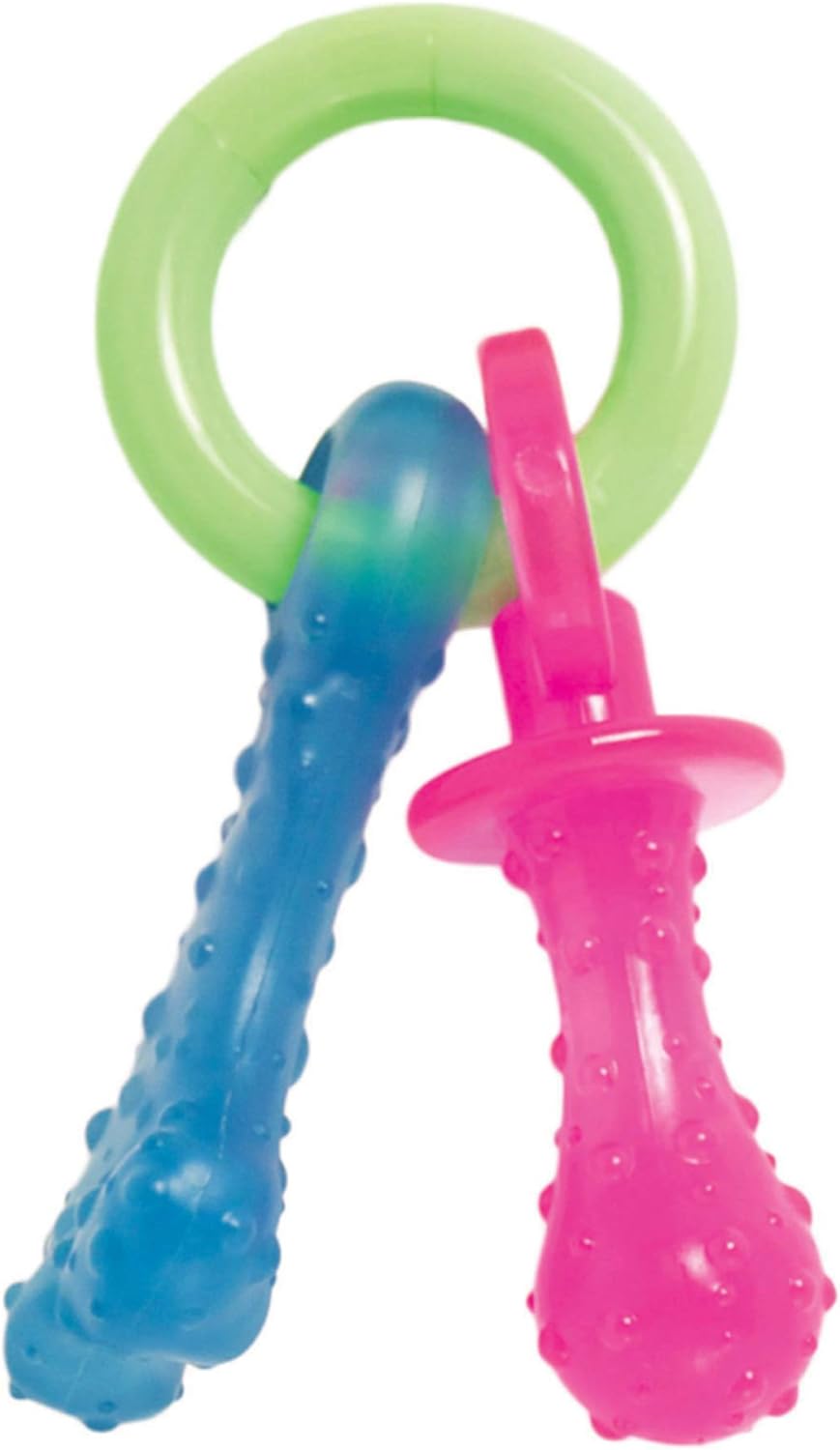 Nylabone Puppy Pacifier Chew Toy - Soothes Teething Puppies with Bacon Flavor!