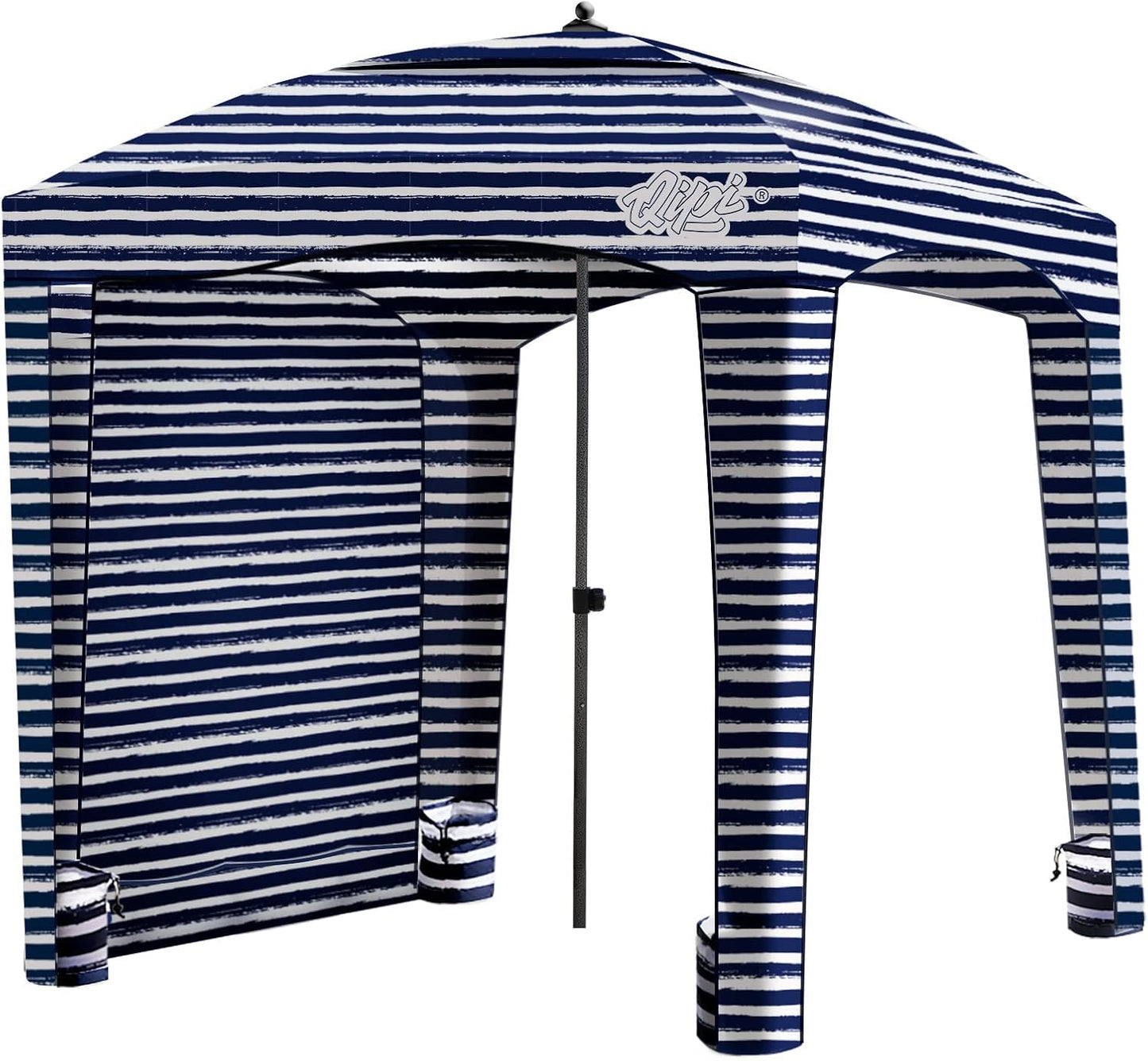 Qipi Easy Set Up Beach Cabana - Waterproof 6' x 6'