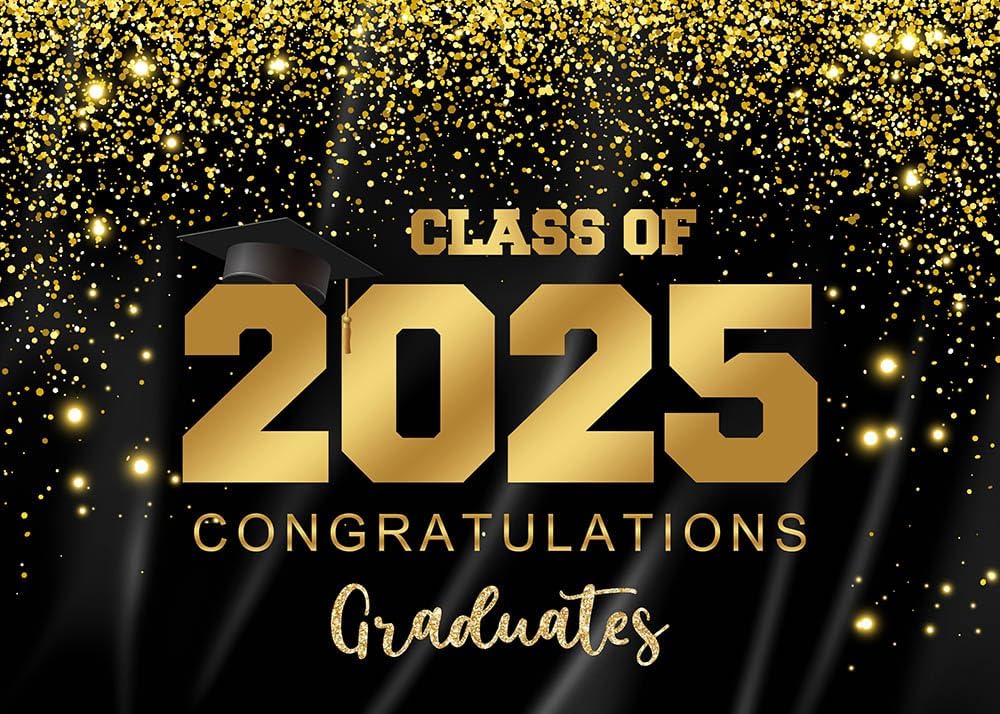 2025 Graduation Party Backdrop for Class of 2025 Celebrations