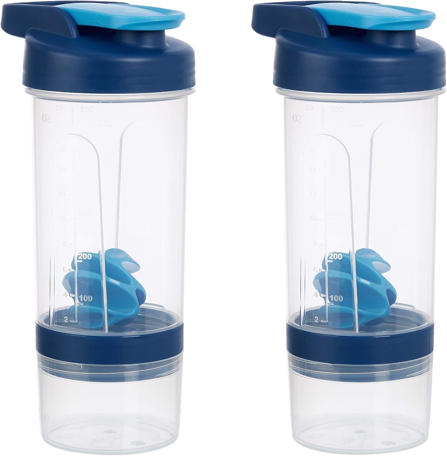 Basics Protein Shaker 2-Pack for Smooth Shakes