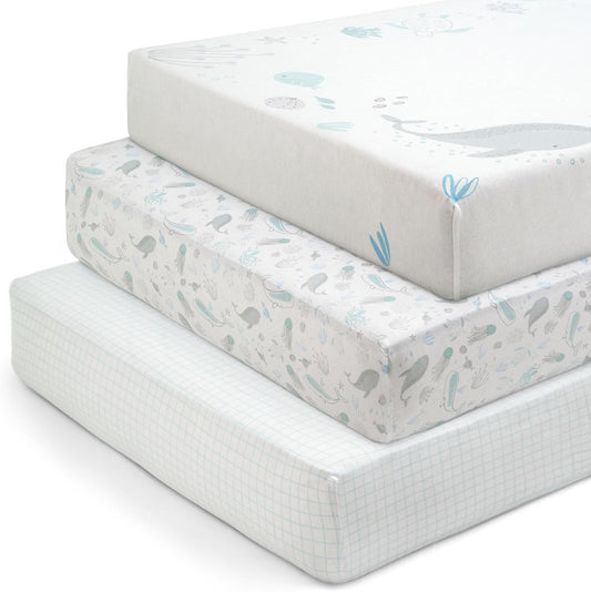 Delta Children Organic Cotton Fitted Crib Sheets for Kids