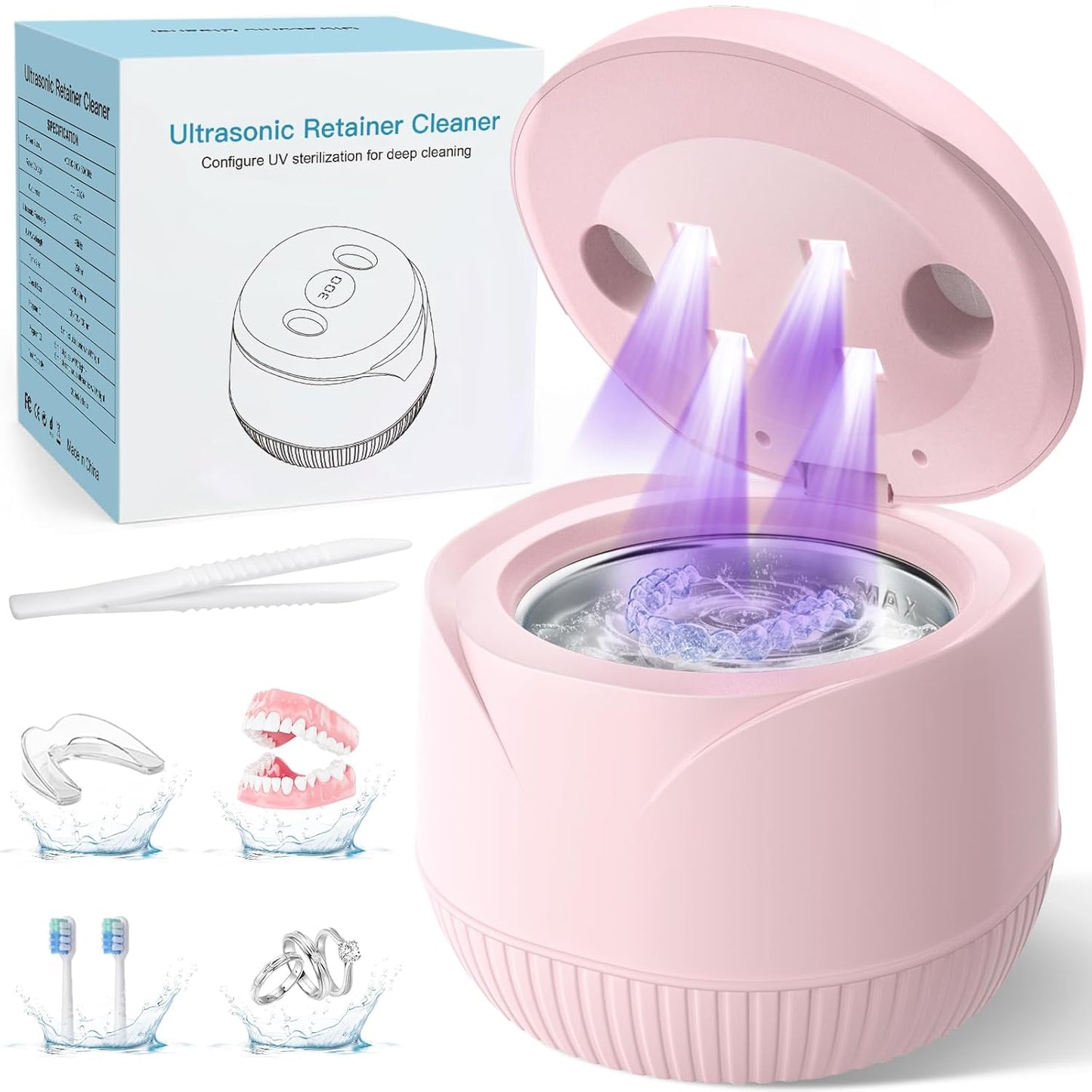 Dental Ultrasonic Retainer Cleaner Machine for Deep Cleaning