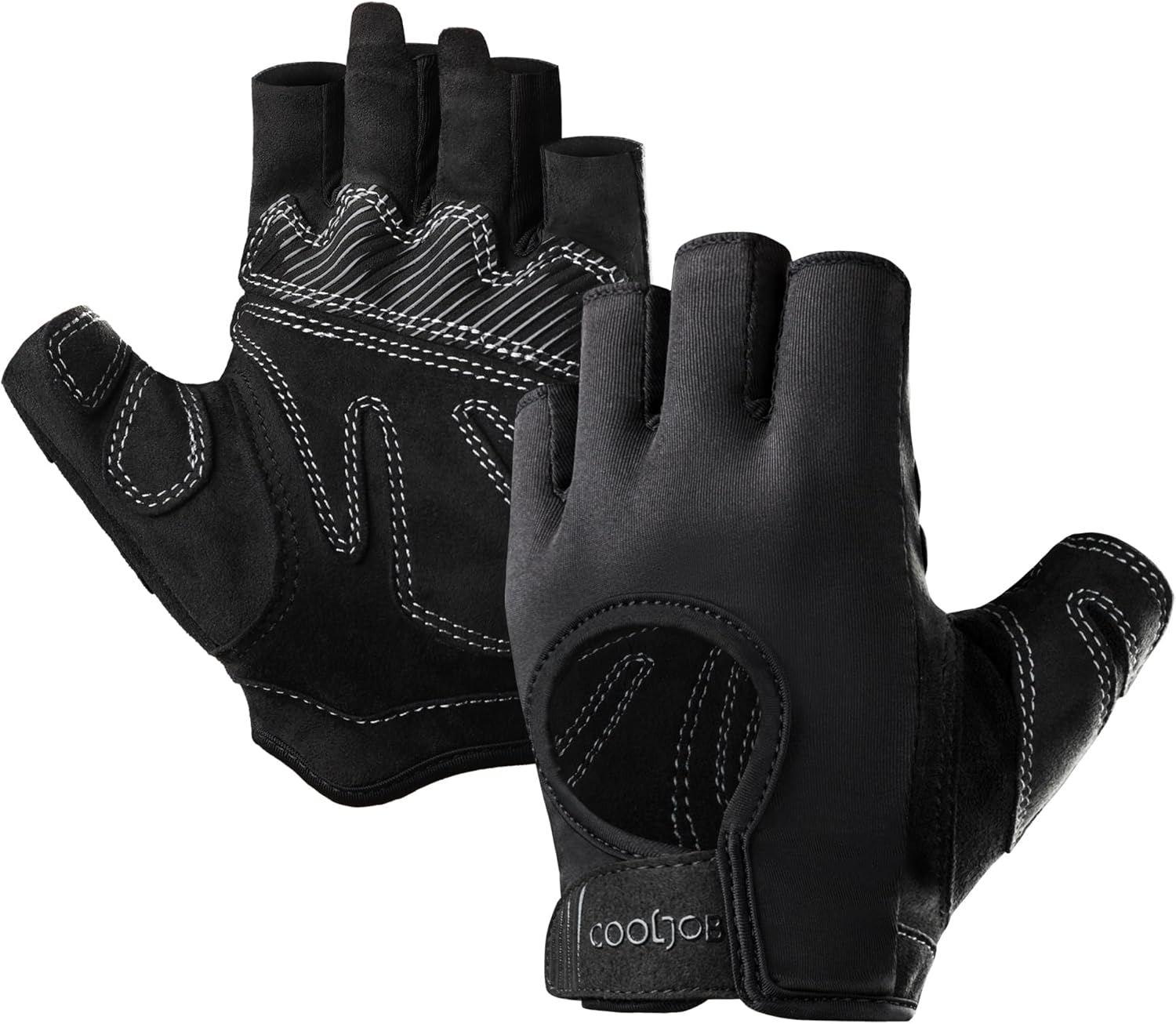 COOLJOB Anti-Slip Workout Gloves for Men