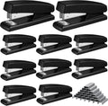 Marspark 10 Pcs Desk Stapler with 6000 Staples - Bulk Office Set