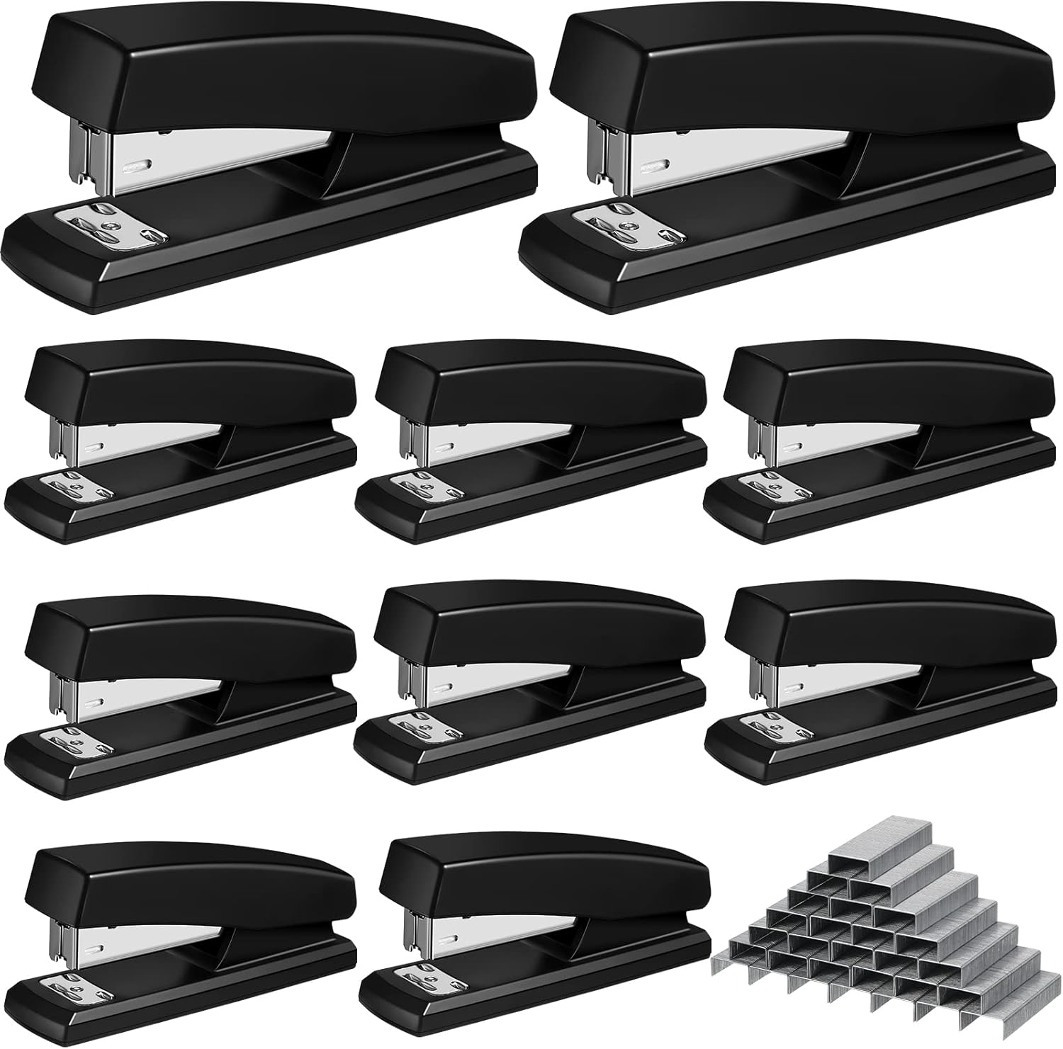 Marspark 10 Pcs Stapler Set with 6000 Staples for Office Use
