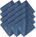 12 Pack Microfiber Cleaning Cloths - Scratch-Free Lenses, Phones, Screens
