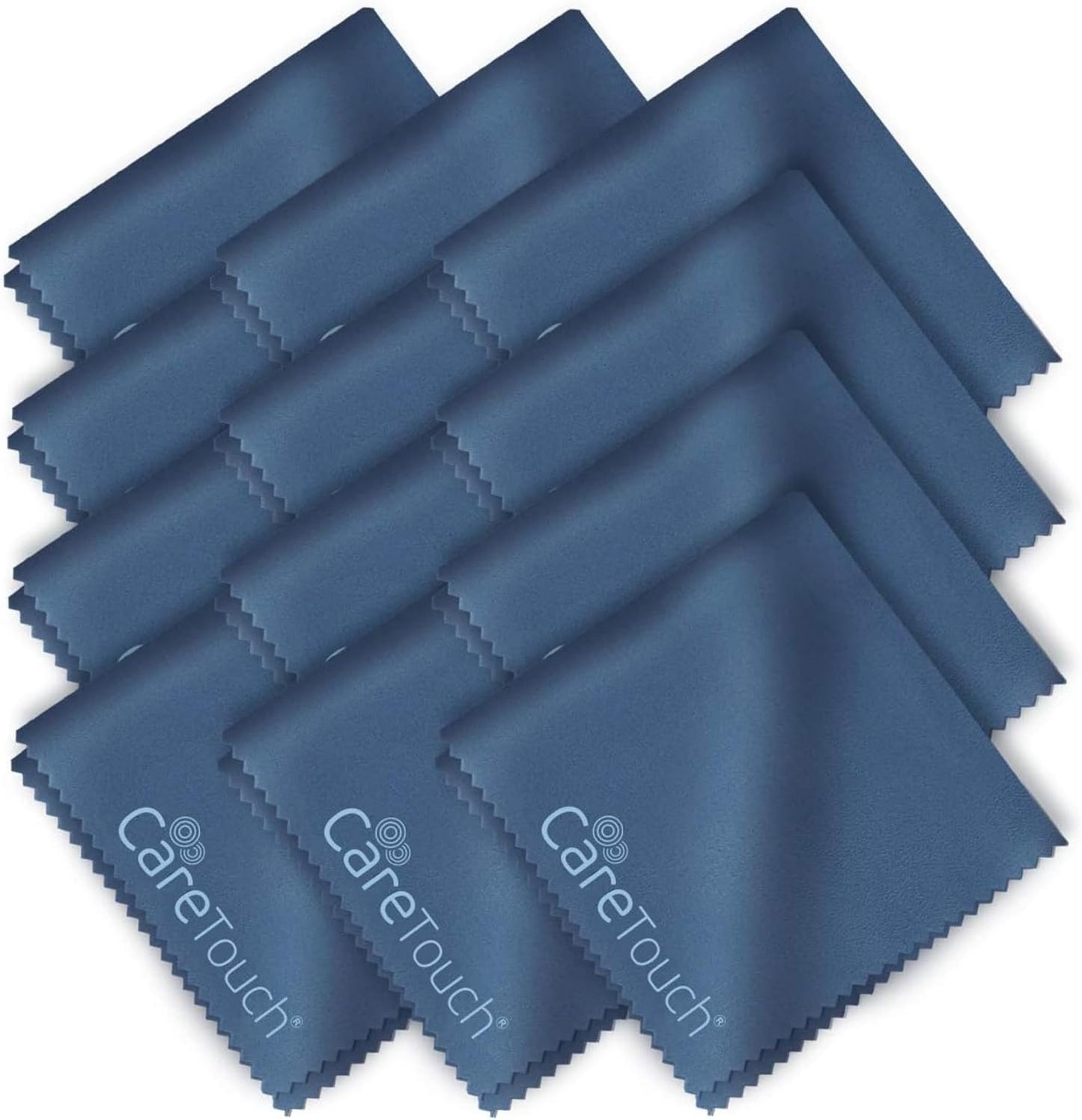 12 Pack Microfiber Cleaning Cloths - Scratch-Free Lenses, Phones, Screens