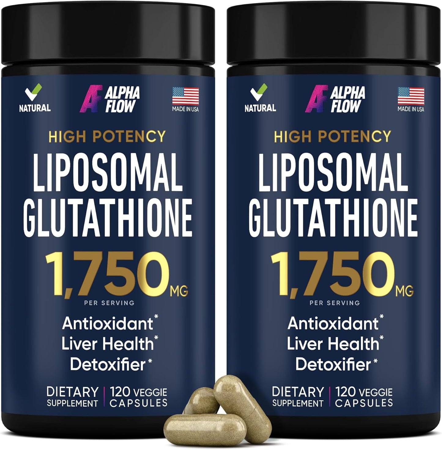 Alpha Flow Liposomal Glutathione 1100mg for Immune Support
