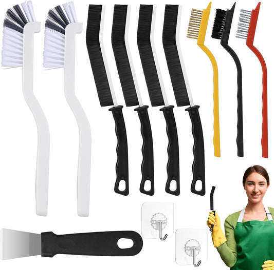 Tedmax Crevice Cleaning Brush Set - Tough on Dirt, Gentle on Surfaces