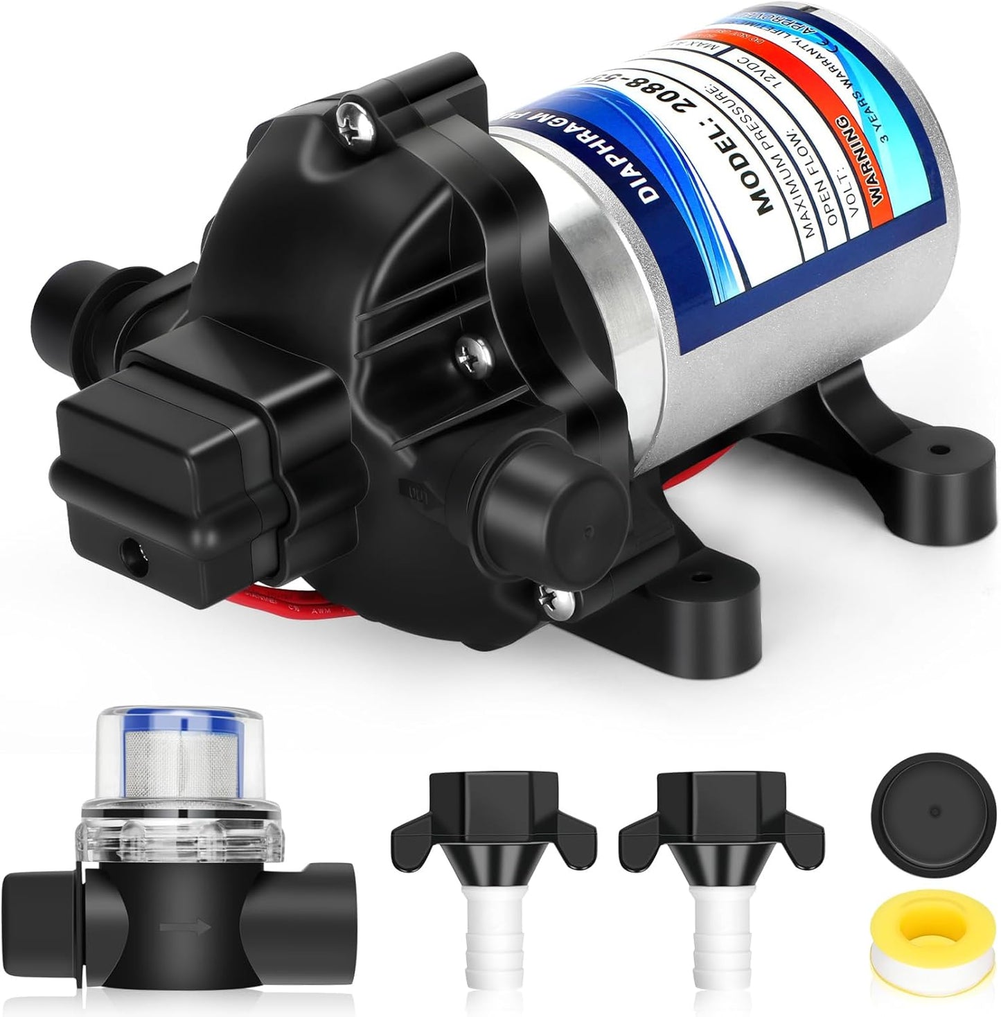 High-End RV Water Pump 12V Diaphragm Pump for Fresh Water