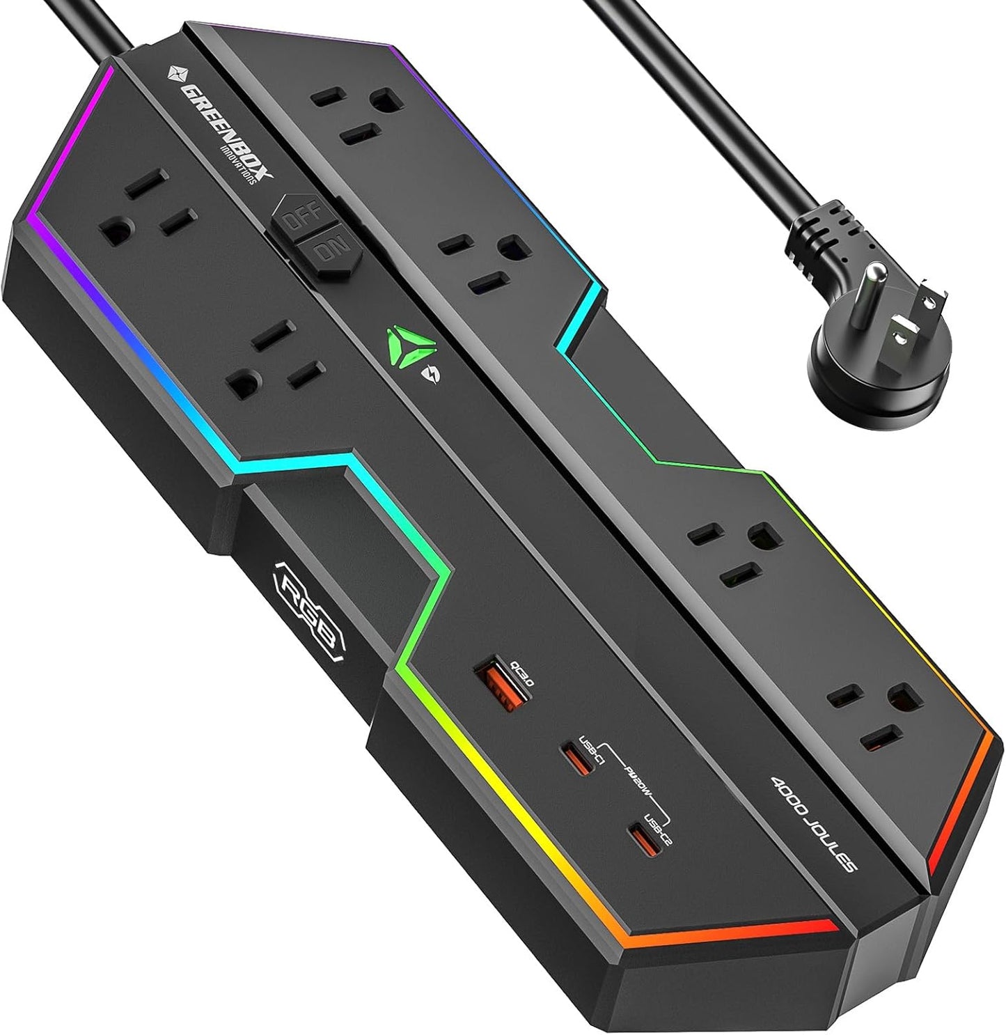 Ultimate Gaming Power Strip with RGB Lights