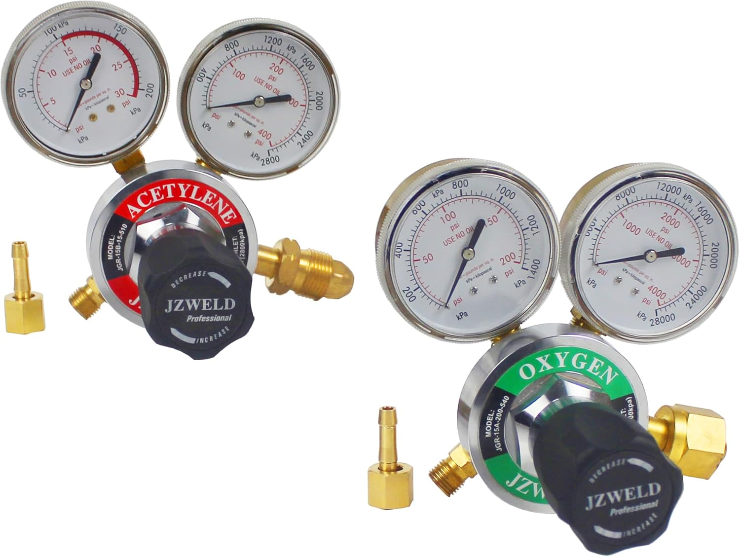 Oxygen & Acetylene Regulators Set for Welding and Cutting Torch