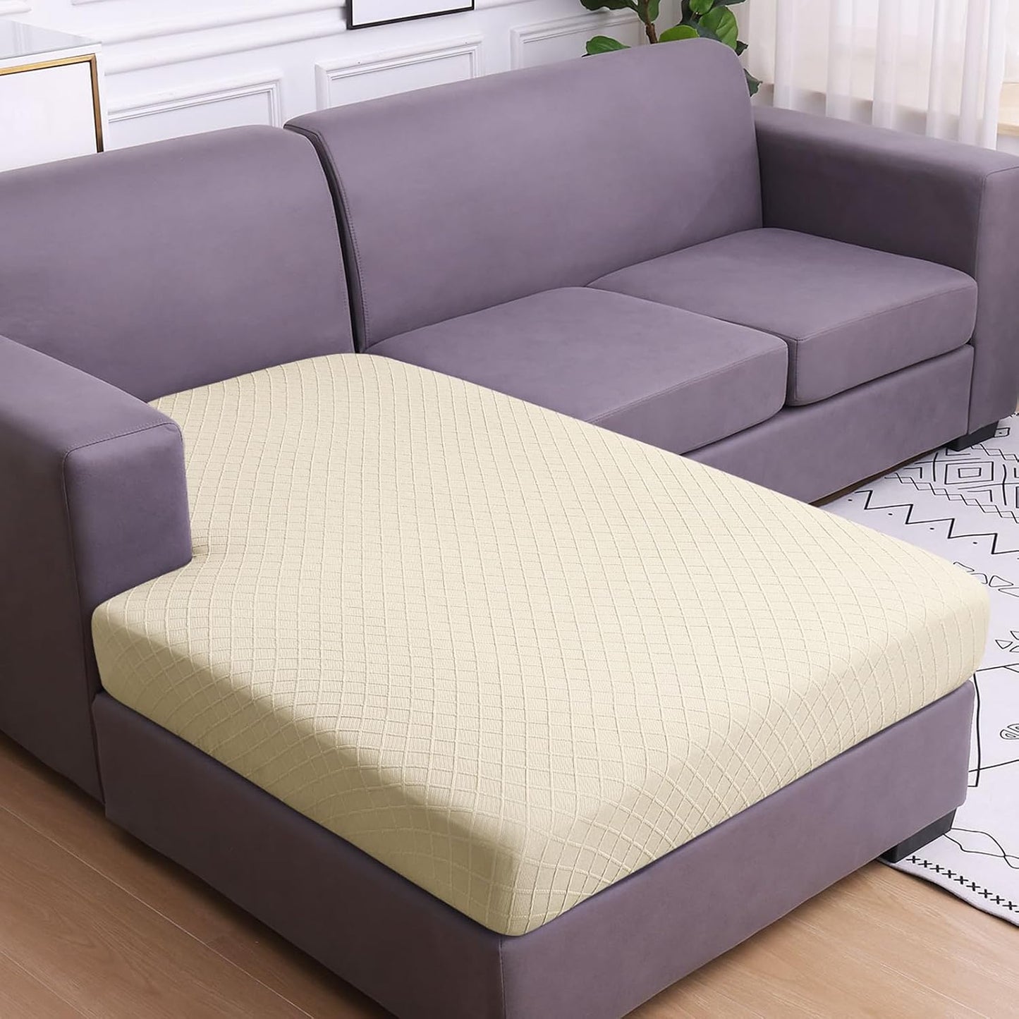Hyha Jacquard Couch Cushion Covers for Stylish Sofa Protection