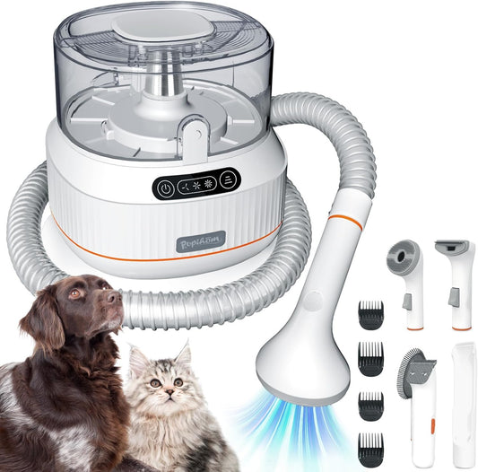 Quiet Pet Grooming Vacuum - 3 Suction Modes