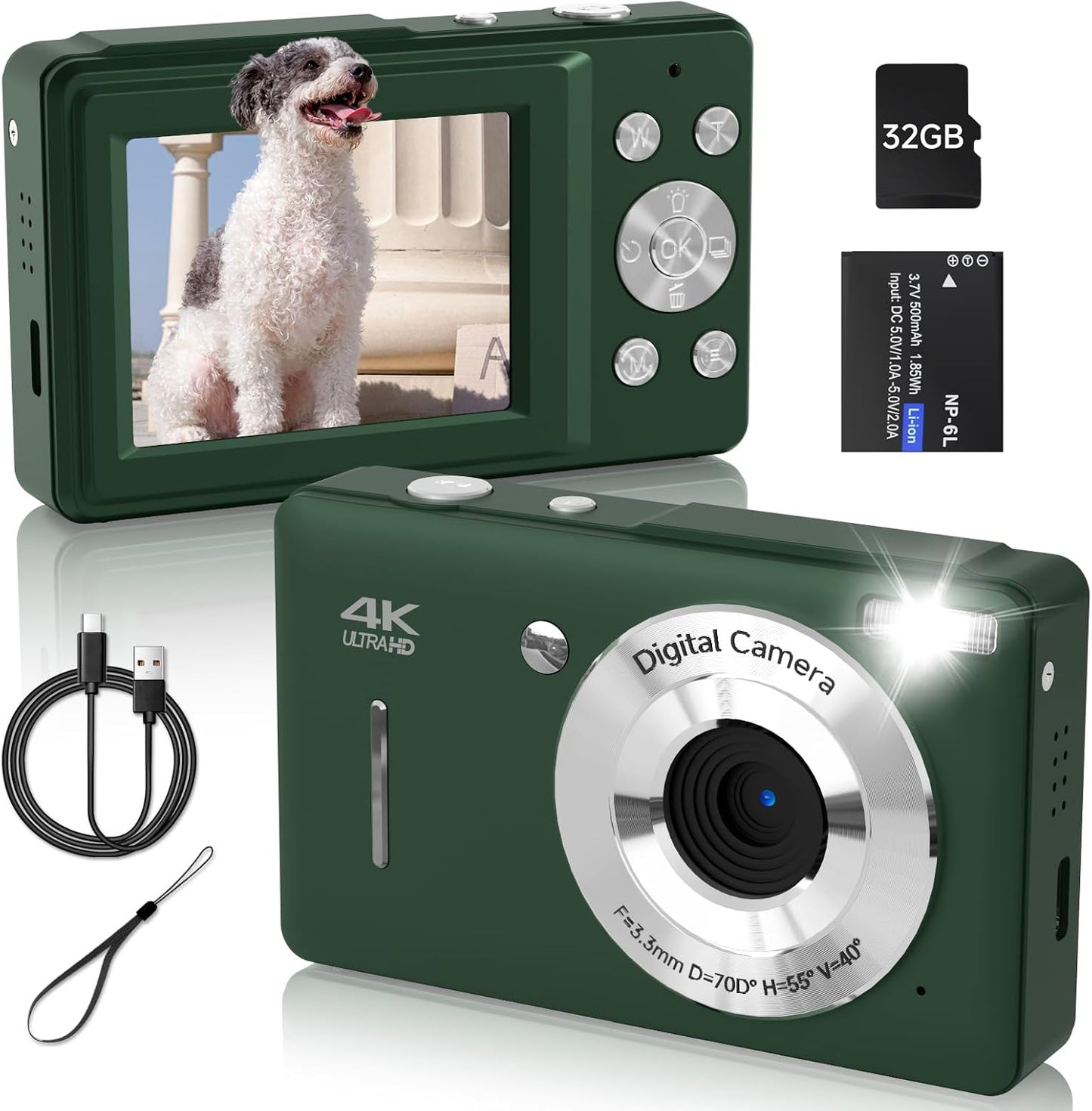 Capture Memories in Crisp Detail with 44MP FHD Compact Camera