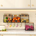 Fruit Basket for Kitchen with Lid - Stackable 4-Pack Storage