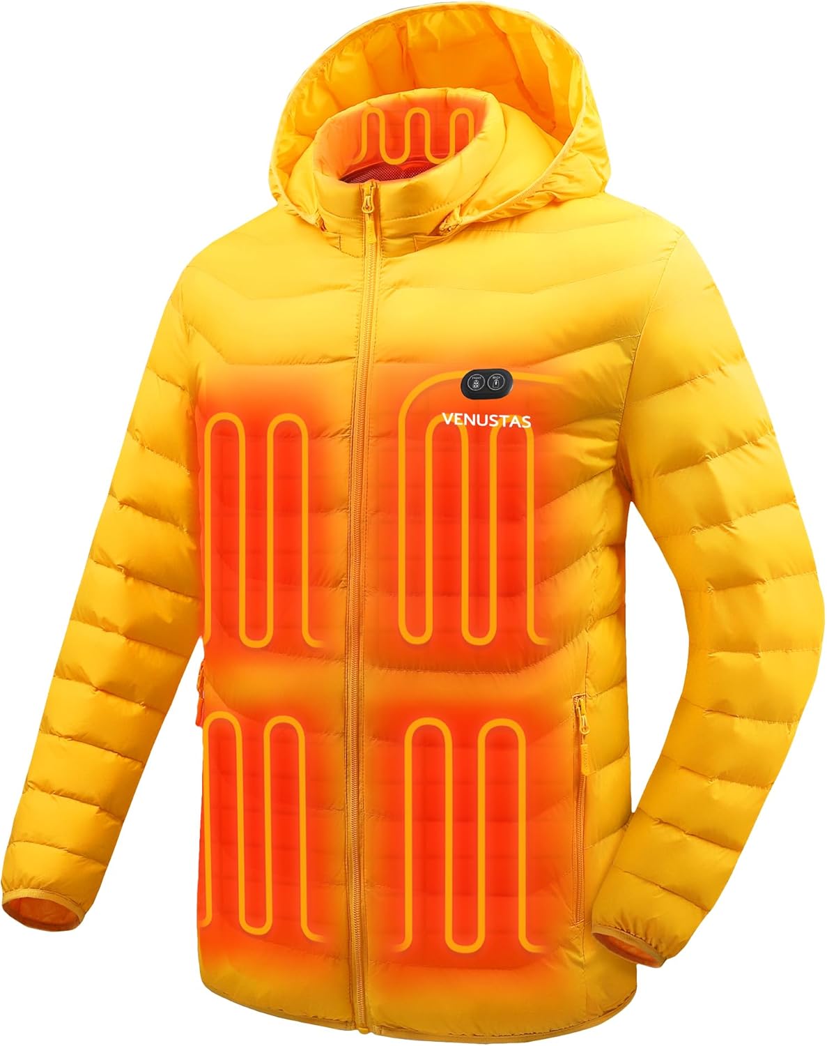 Venustas Unisex Heated Jacket with Dual-Control for Ultimate Warmth