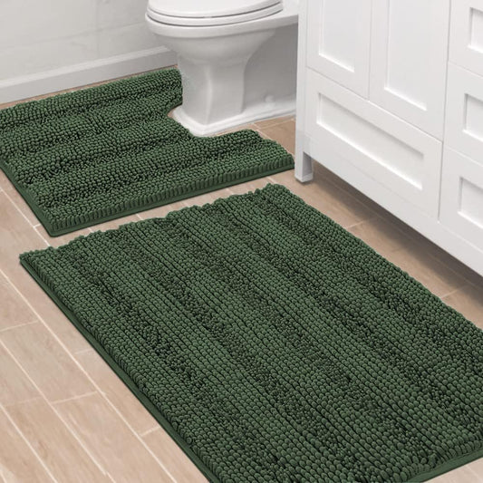 H.VERSAILTEX Bathroom Rugs Set - Ultra Thick Non Slip Mats