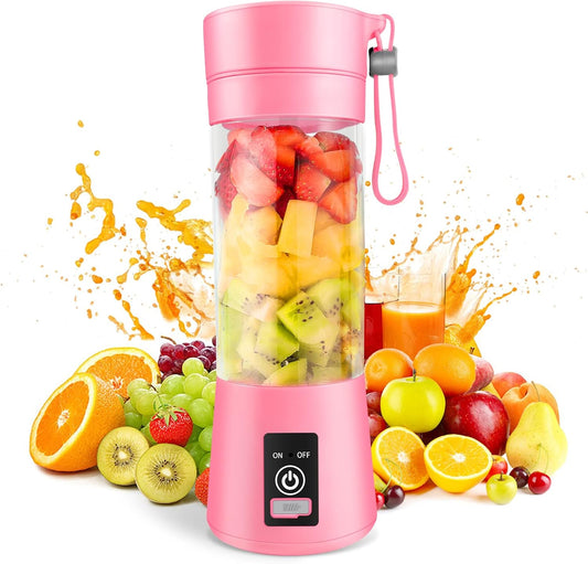 Portable Rechargeable Smoothie Blender - 6 Blade Juicer Cup