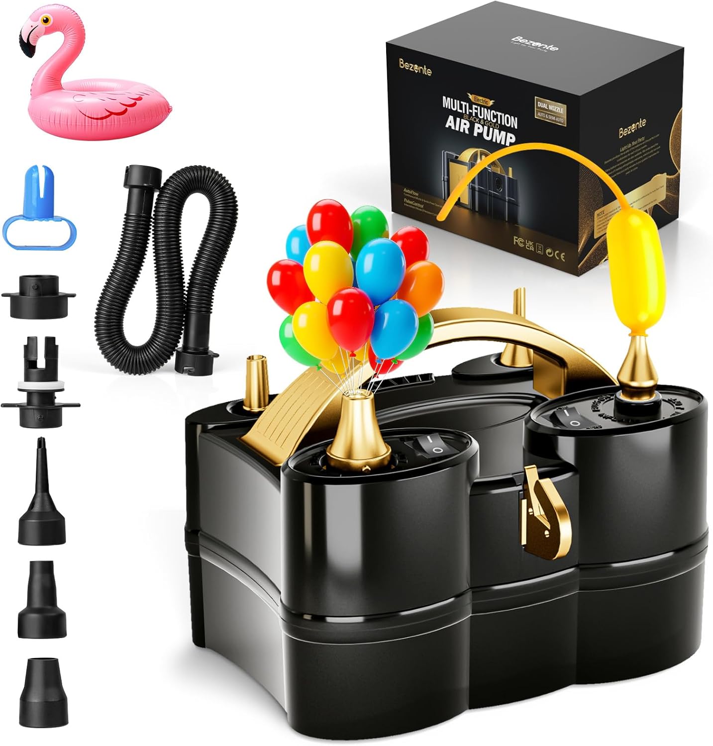 Bezente Electric Balloon Pump: 3-in-1 Inflator for All Occasions