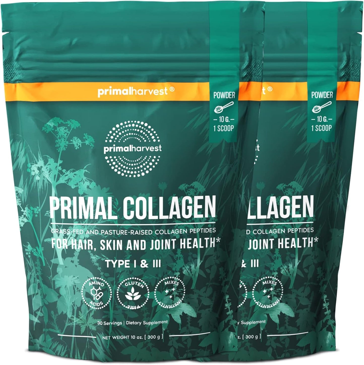 Primal Harvest Collagen Powder for Healthy Skin and Joints
