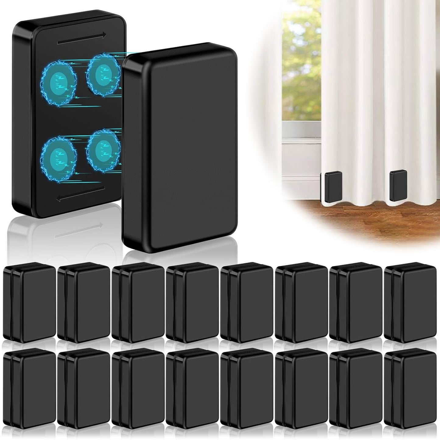 32 Pcs Outdoor Curtain Weights for Heavy Duty Drapery Use