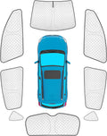 KMF Full Window Sun Shades for Subaru Crosstrek 2018-2023 - Privacy