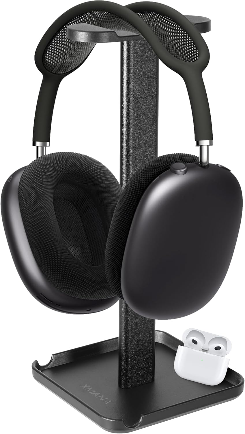 Sleek 2-in-1 Headphone & Phone Stand - Desk Organizer