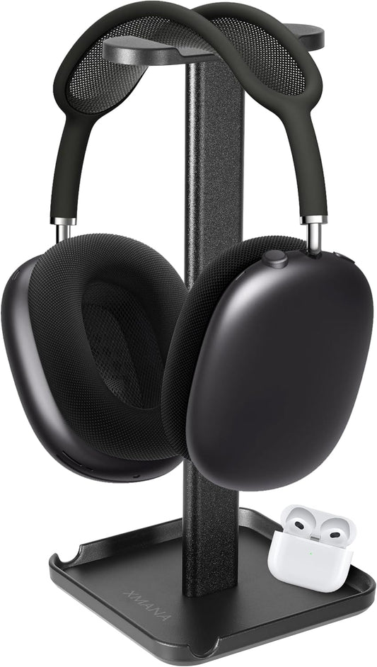 Sleek 2-in-1 Headphone & Phone Stand - Desk Organizer