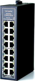 16-Port Gigabit Industrial Ethernet Switch WDH-16GT-DC - Rugged