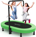 Foldable Mini Trampoline with Adjustable Handle - Safe Indoor