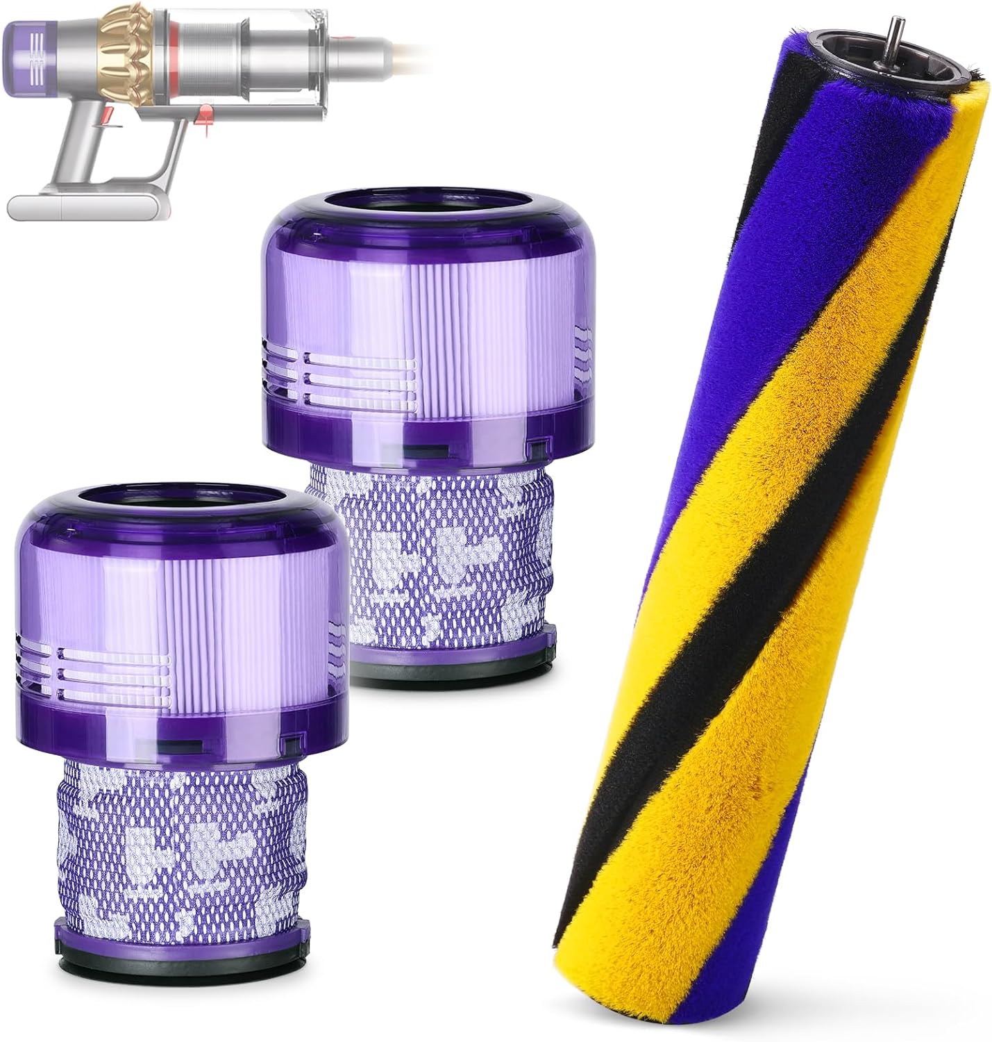 Dyson V15 Roller Brush Replacement + HEPA Filters!