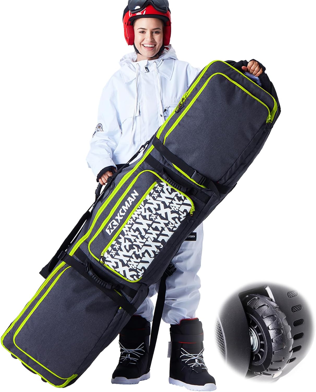 XCMAN Roller Snowboard Bag: Waterproof & Spacious - 140L
