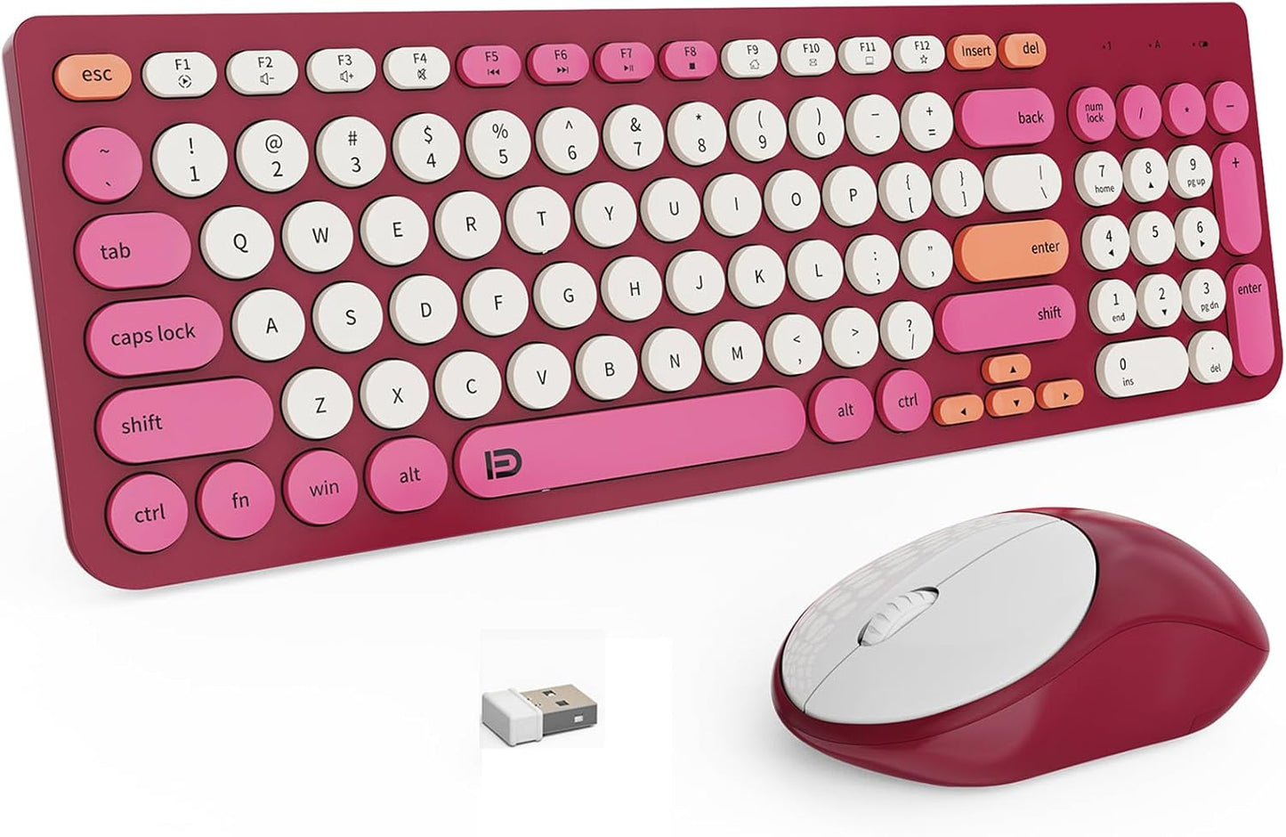 FD Wireless Keyboards and Mouse Combo for Stylish Typing