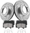 Front Brake Pads and Rotors Kit for Toyota Tacoma 2005-2023 - Improved