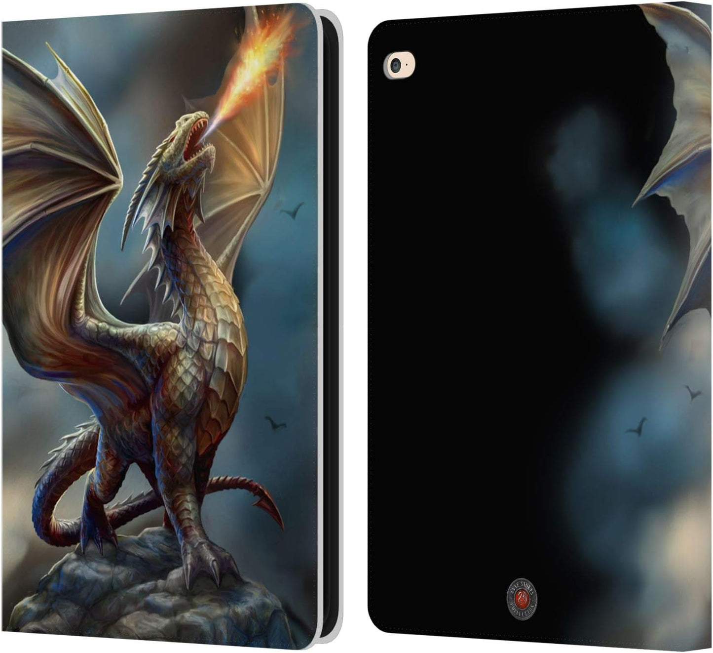 Anne Stokes Noble Dragons Leather Wallet Case for iPad Air 2