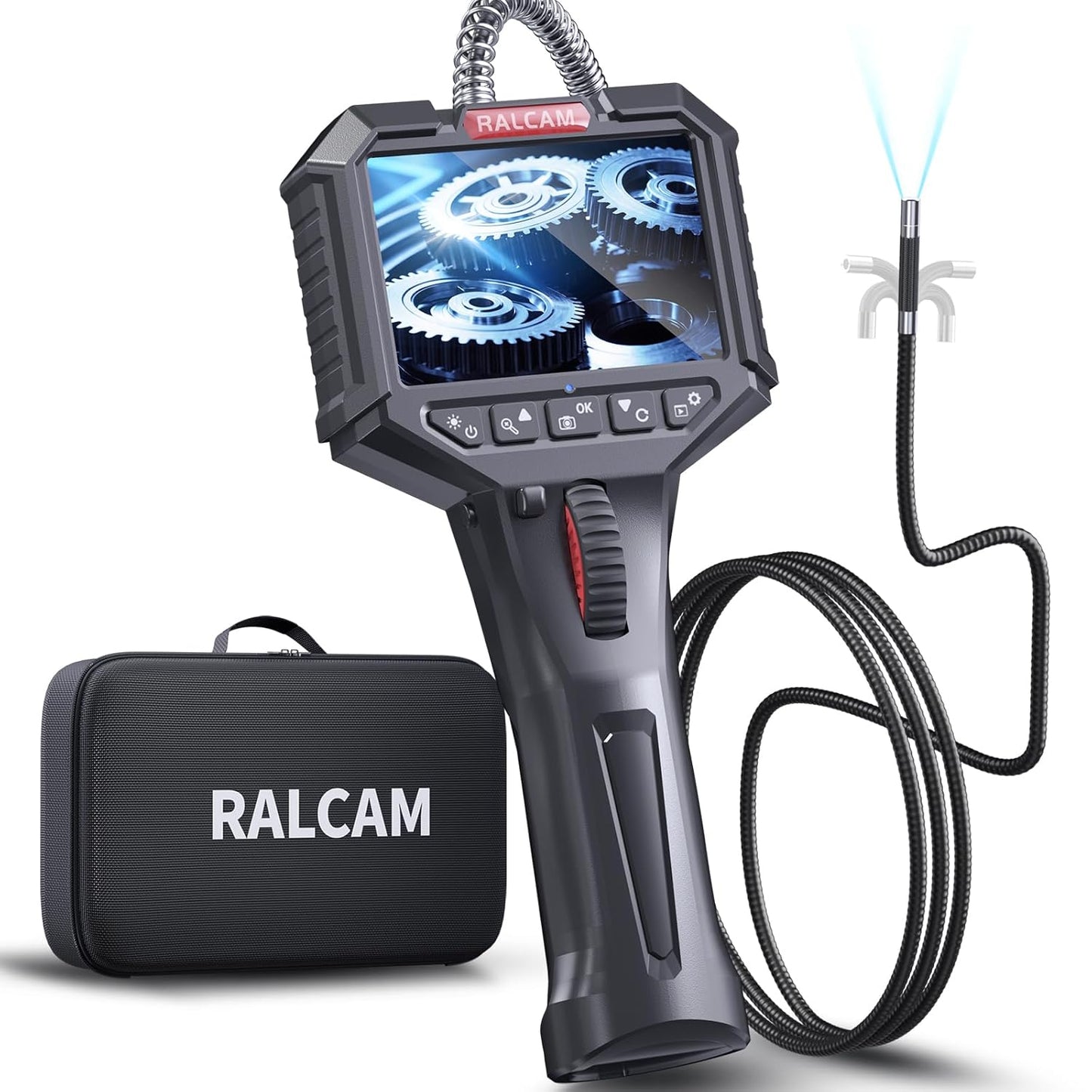 Two-Way Articulating Borescope for Automotive and Aircraft Use