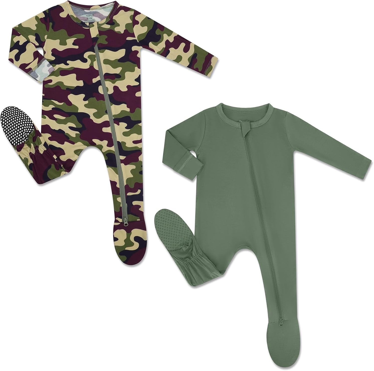 HAPIU Rayon from Bamboo Baby Footed Pajamas for Comfort